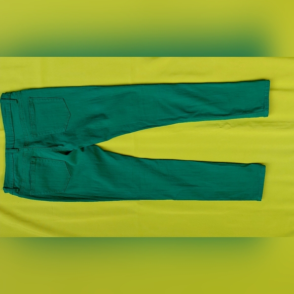 LV JEANS USA Woman Green 💚 Color Size 9/10 Cotton - Picture 4 of 9